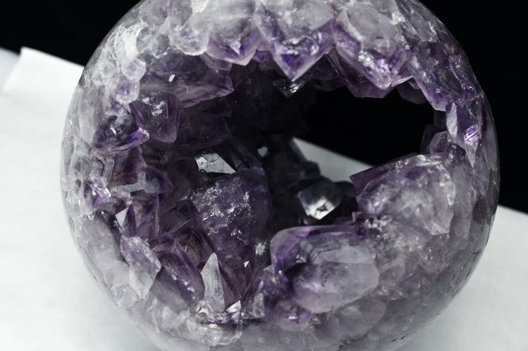 8Kg アメジスト笑口丸玉205mm[T610-11939]