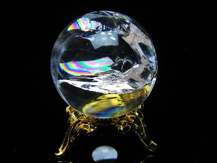 爆レア❗️アゼツライト☆レインボー☆ヒマラヤ水晶 丸玉☆虹☆パワー