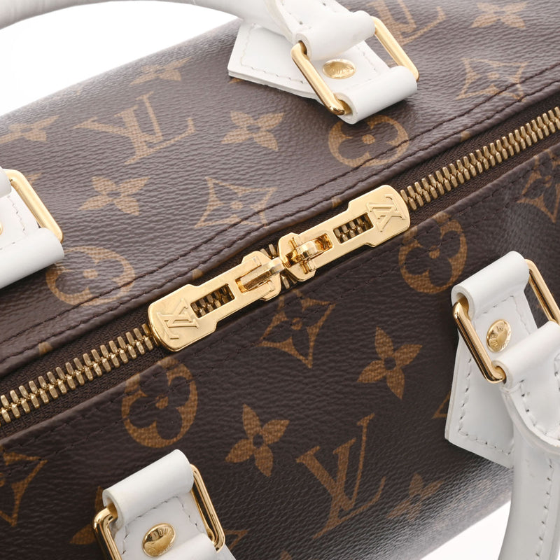 ルイヴィトンスピーディバンドリエール25 14145 ブラウン/白 ユニ