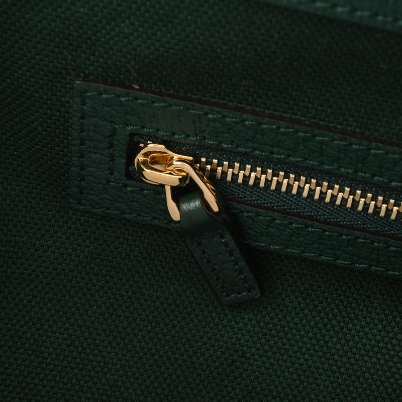 グッチ100周年限定 GG柄 グリーン/アイボリー レディース キャンバス