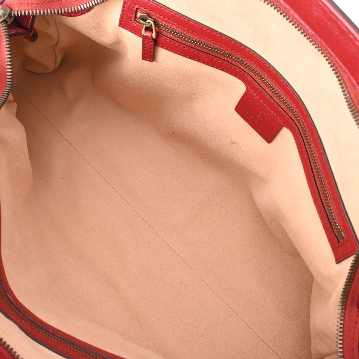 グッチリベル トップハンドル ミディアム 2WAY レッド レディース