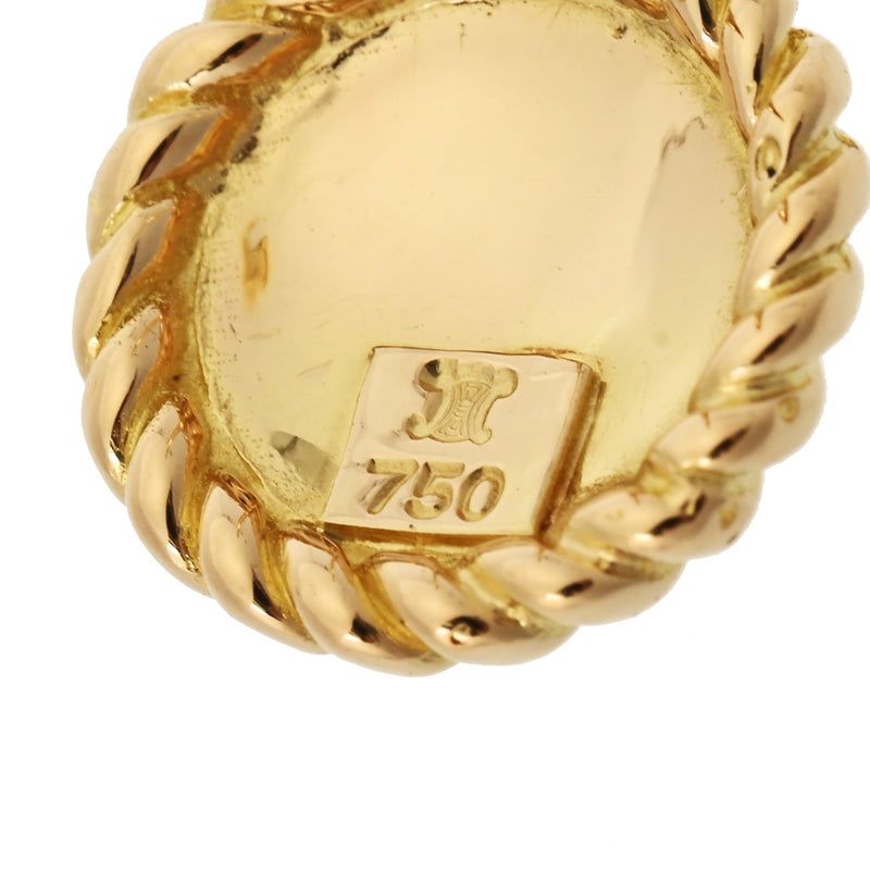 セリーヌロゴマークピアス レディース K18イエローゴールド ピアス