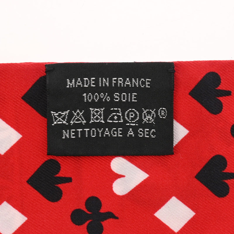 エルメス ツイリー カレーシュ ハチとボトル スカーフ レッド系 シルク