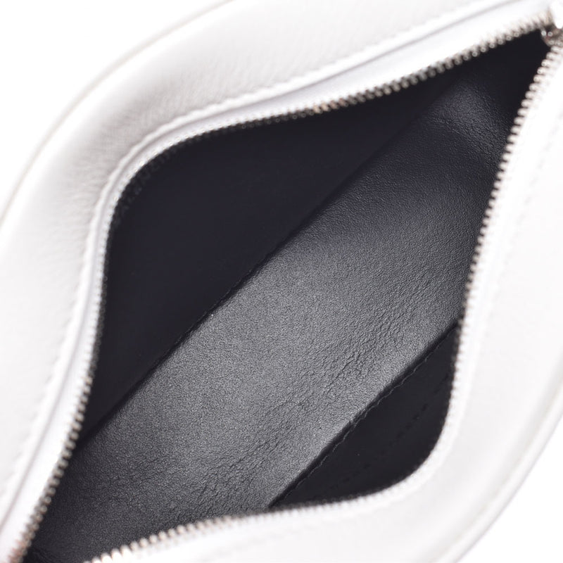 バレンシアガエブリデイ カメラバッグ 白 シルバー金具 レディース