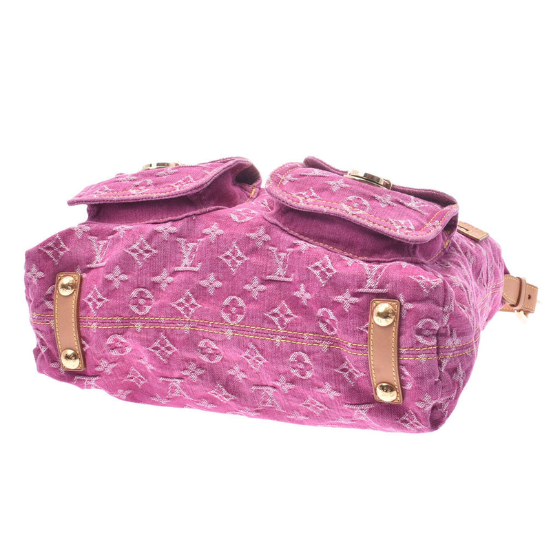 ルイヴィトンバギーGM 14146 ピンク レディース デニム ワンショルダー