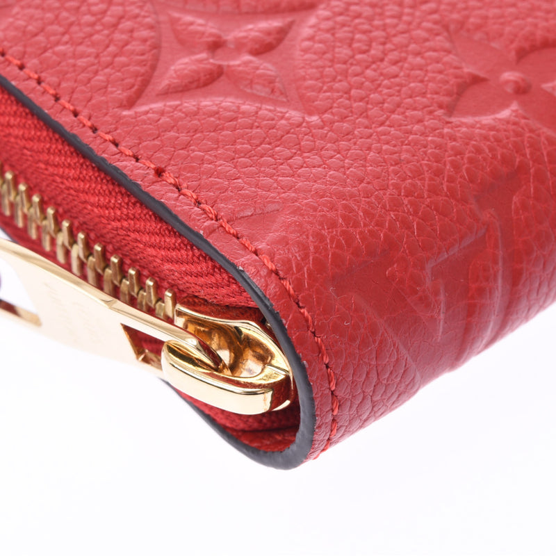 ルイヴィトンアンプラント ジッピーウォレット 14145 赤 レディース 長