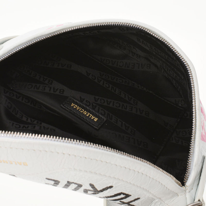 バレンシアガグラフィティ スベニアベルトバッグ 白 ユニセックス