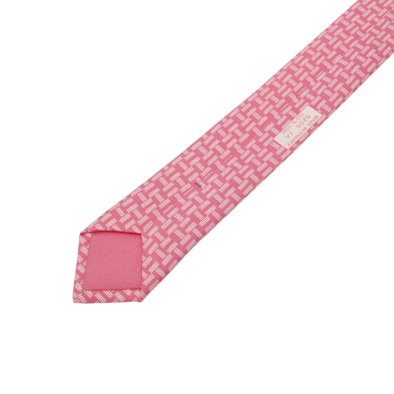 エルメス ピンク メンズ シルク100％ ネクタイ HERMES 中古 – 銀蔵