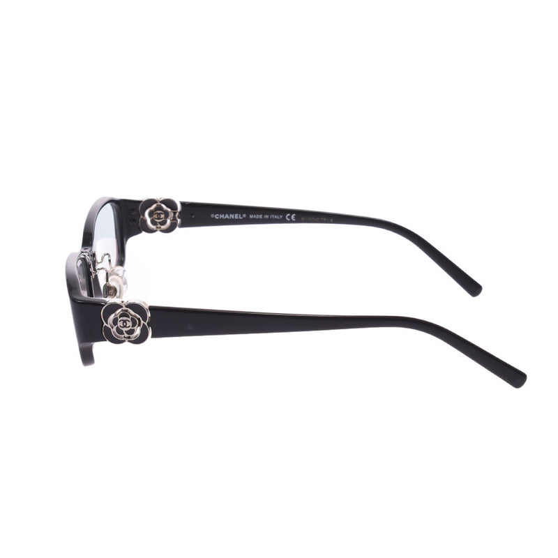 シャネルカメリア 度入り 黒 レディース メガネ 3131-N/c.501 CHANEL