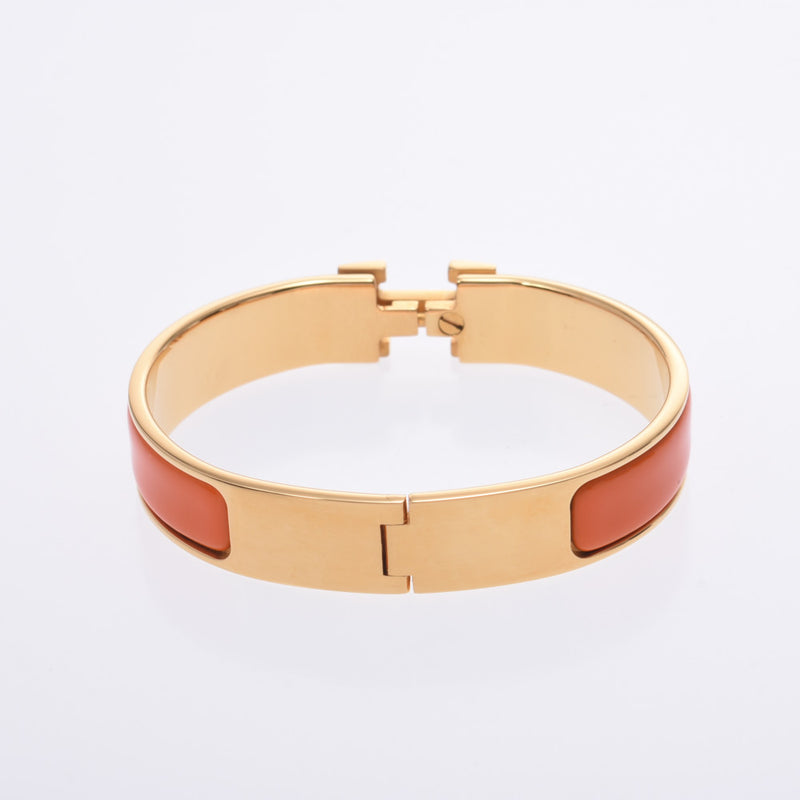 エルメスクリックアッシュ バングル オレンジ レディース ブレスレット