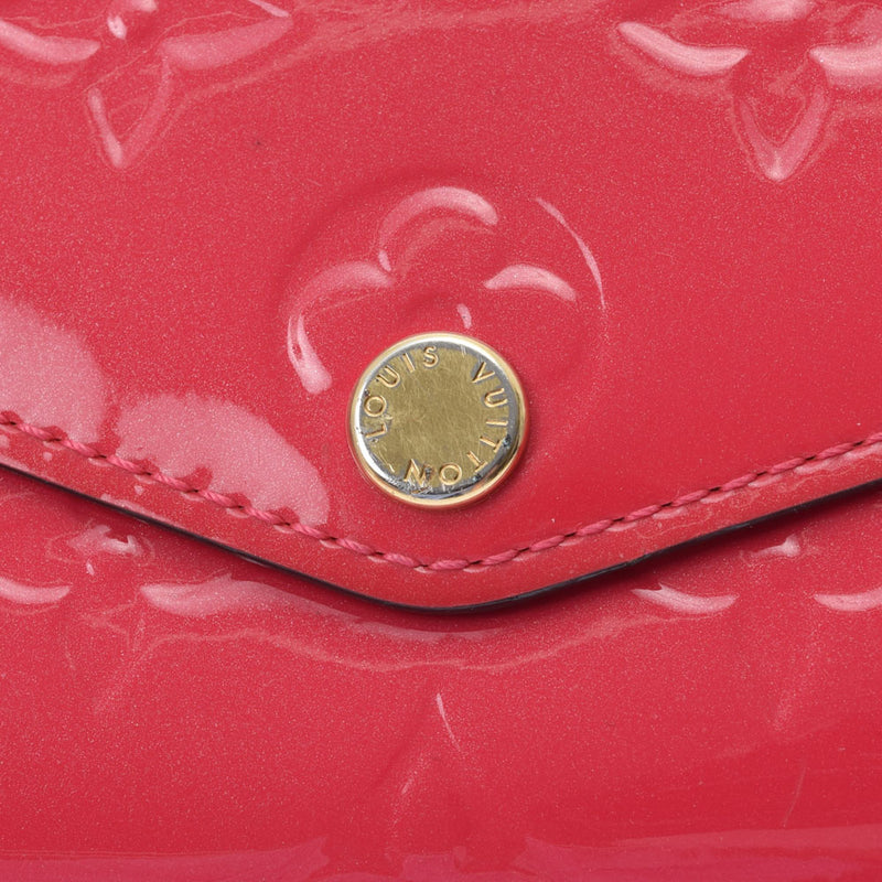 ルイヴィトンポルトフォイユ サラ 14125 ホットピンク ゴールド金具