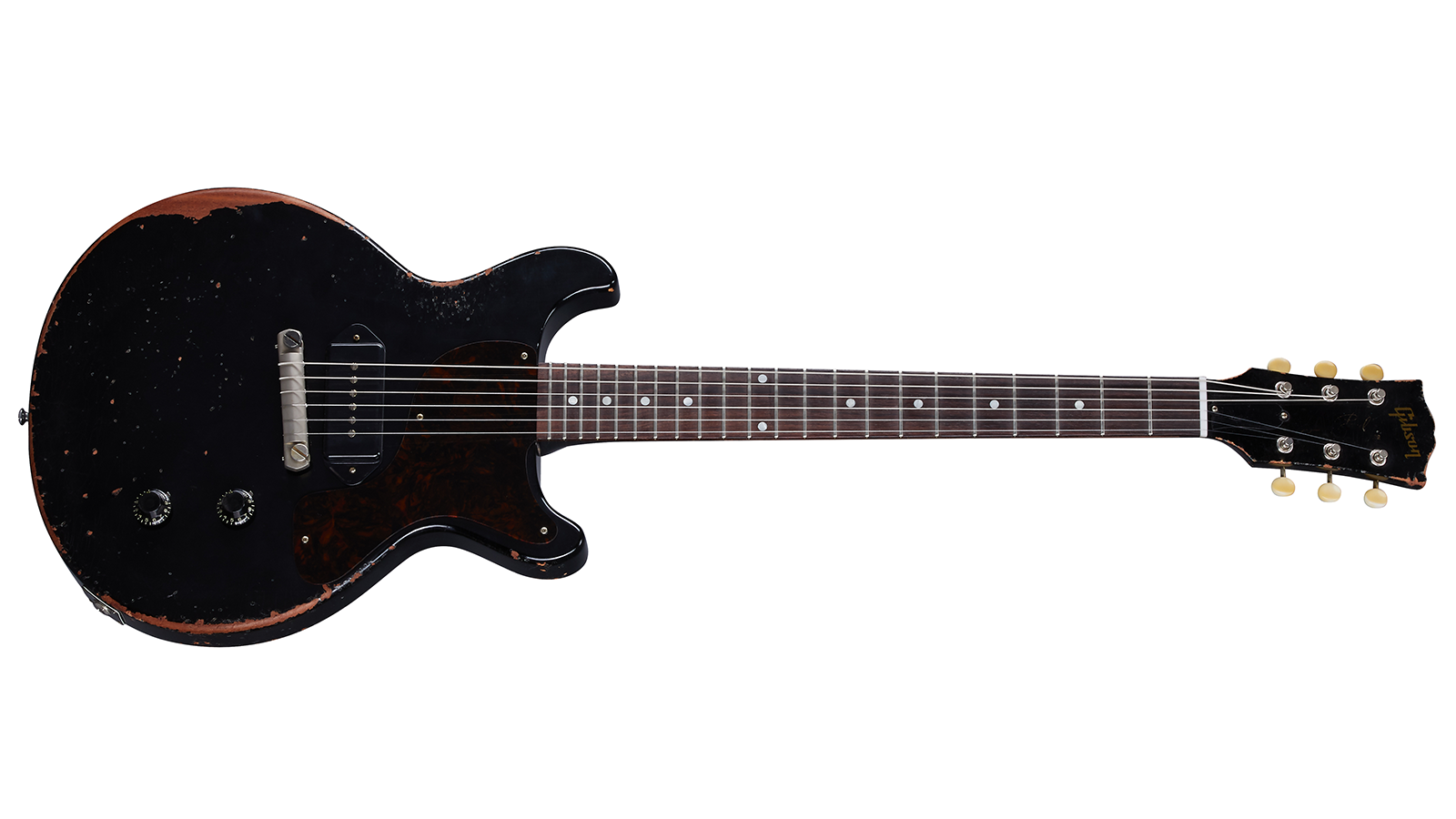 1960 Les Paul Junior Double Cut Ebony Ultra Heavy Aged【生産終了