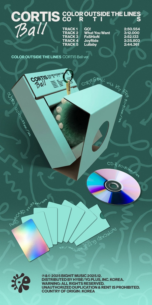 韓国音楽 CORTIS (コルティス) - 1st EP 「COLOR OUTSIDE THE LINES