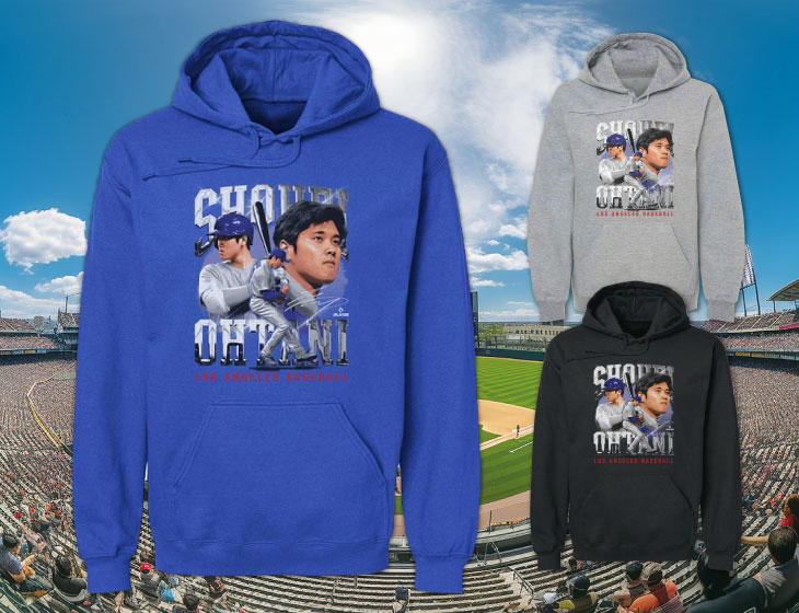 MLBPA公式ライセンス 大谷翔平 グラフィックパーカー ドジャース
