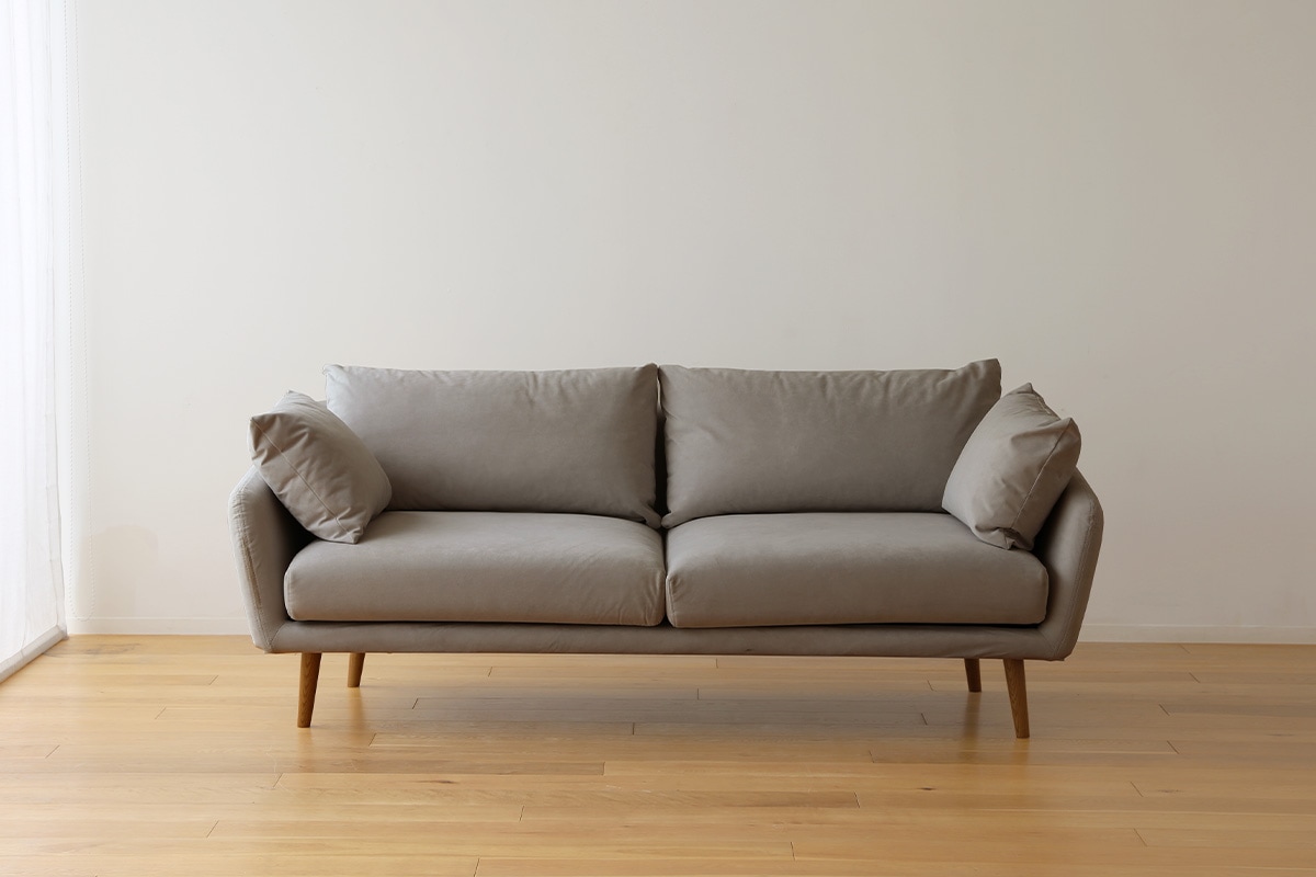 廃番25％OFF】HELEN SOFA オットマン ベージュ色 オーク脚/ウォルナット脚