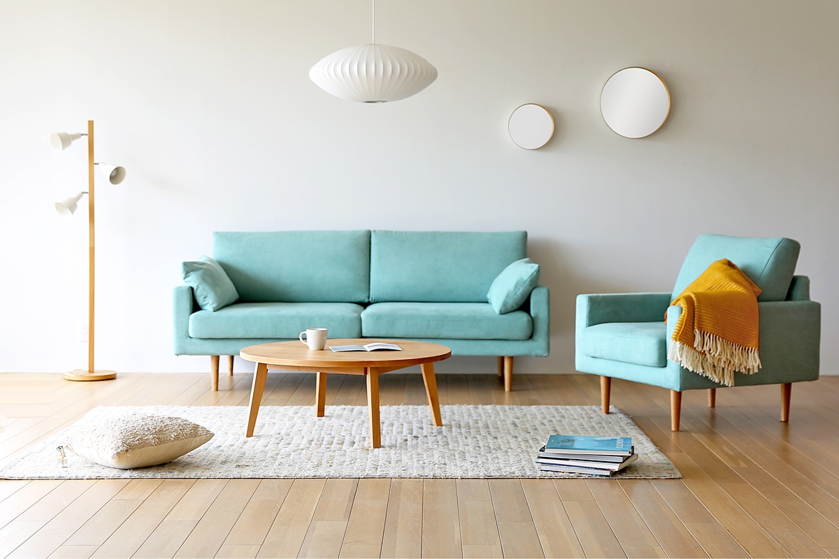 PLAIN ROUND LIVING TABLE【サイズオーダー】オーク