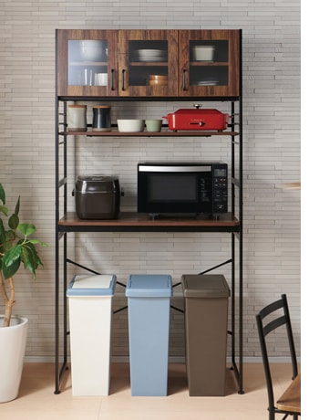 ルナ キッチンラック｜KR-930｜キッチン収納｜棚｜レンジ台｜店舗