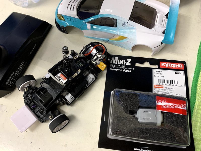 MINI-Z(ミニッツ)走行日誌 ブラシモーターの寿命が尽きた - ハンチング