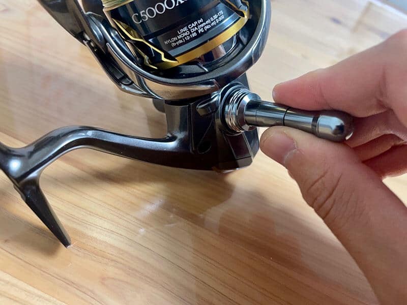 20ツインパワーC5000XG シマノ ハンドル改 リールスタンド改 20ツイン