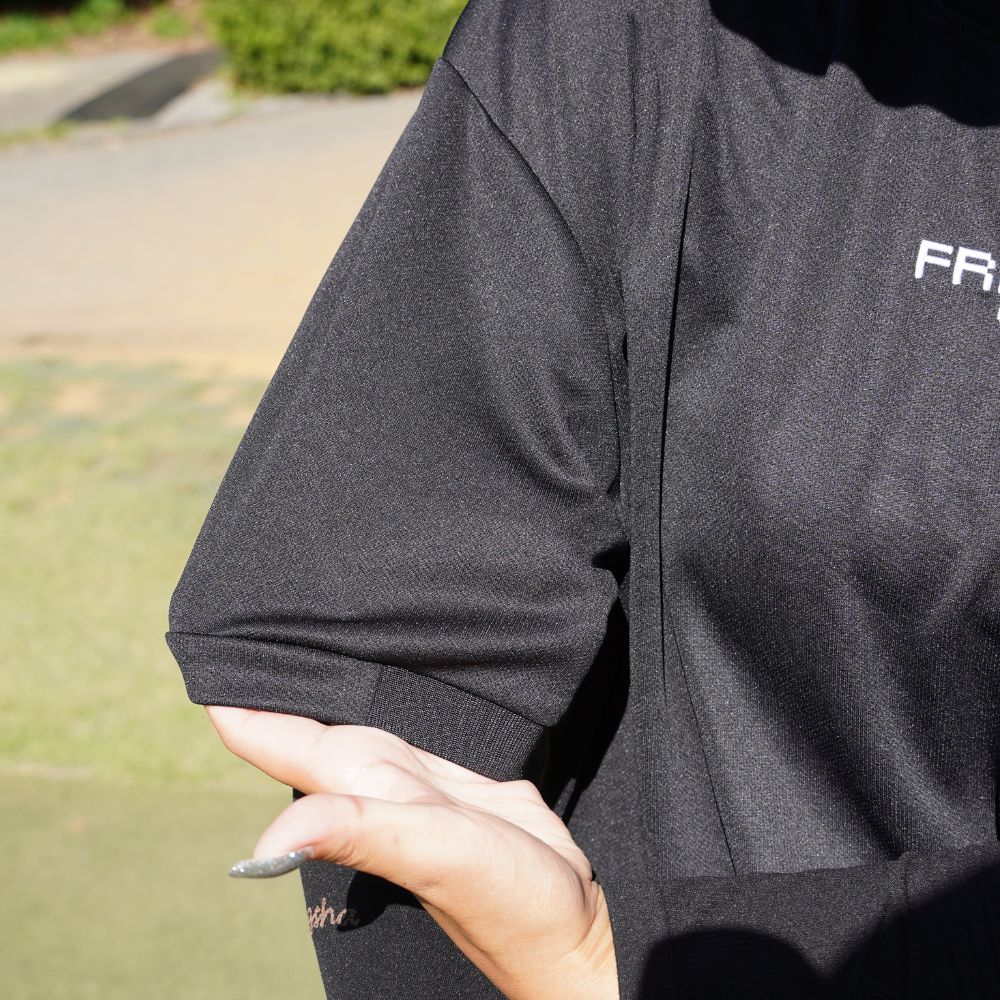 ゴルフフリークス】8bit logo mock neck shirts(8ビットロゴモック