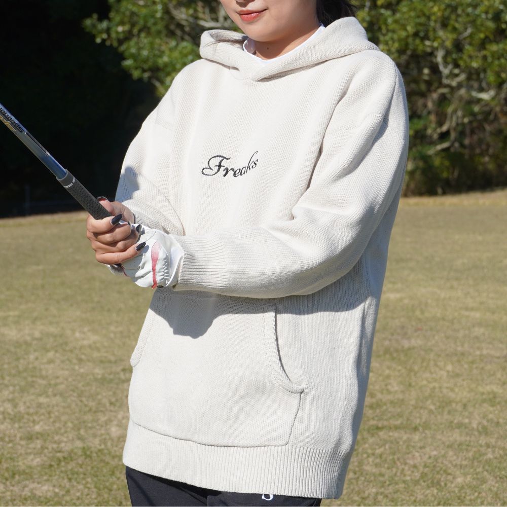 freaks logo knit hoodie – GOLF FREAKS STORE