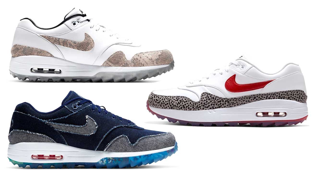 Nike Golf announces three Nike Air Max 1 G NRG shoe models for sale