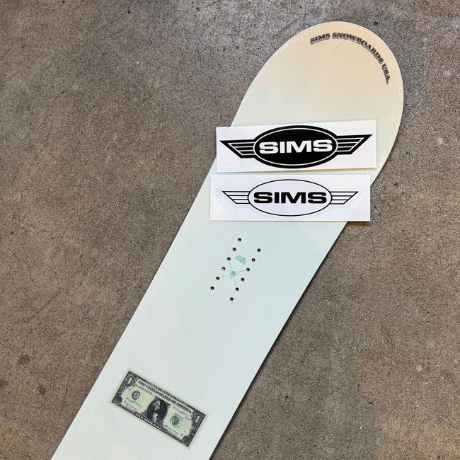ステッカー SIMS WING LOGO STICKER XL シムス スノーボード | GOLGODA