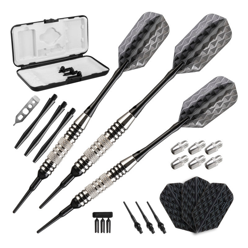 Viper Bobcat Adjustable Soft Tip Darts Black Rings 16, 18, or 19
