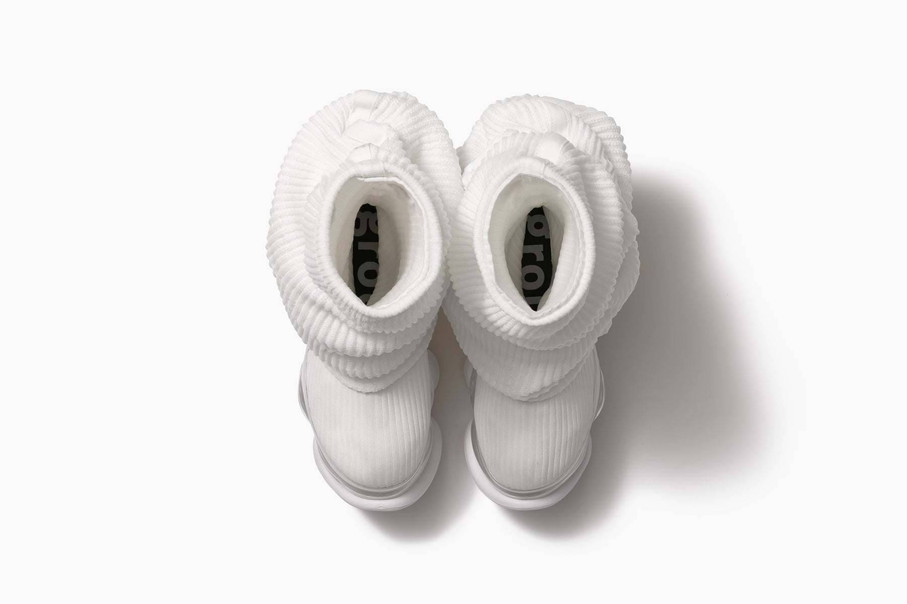 SKYSCRAPER LOOSE SOCKS KNIT - WHITE / CLEAR (スカイスクレーパー