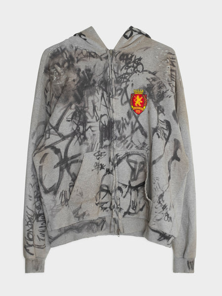 Buy Balenciaga Skater Zip Up Hoodie Online at Groupie