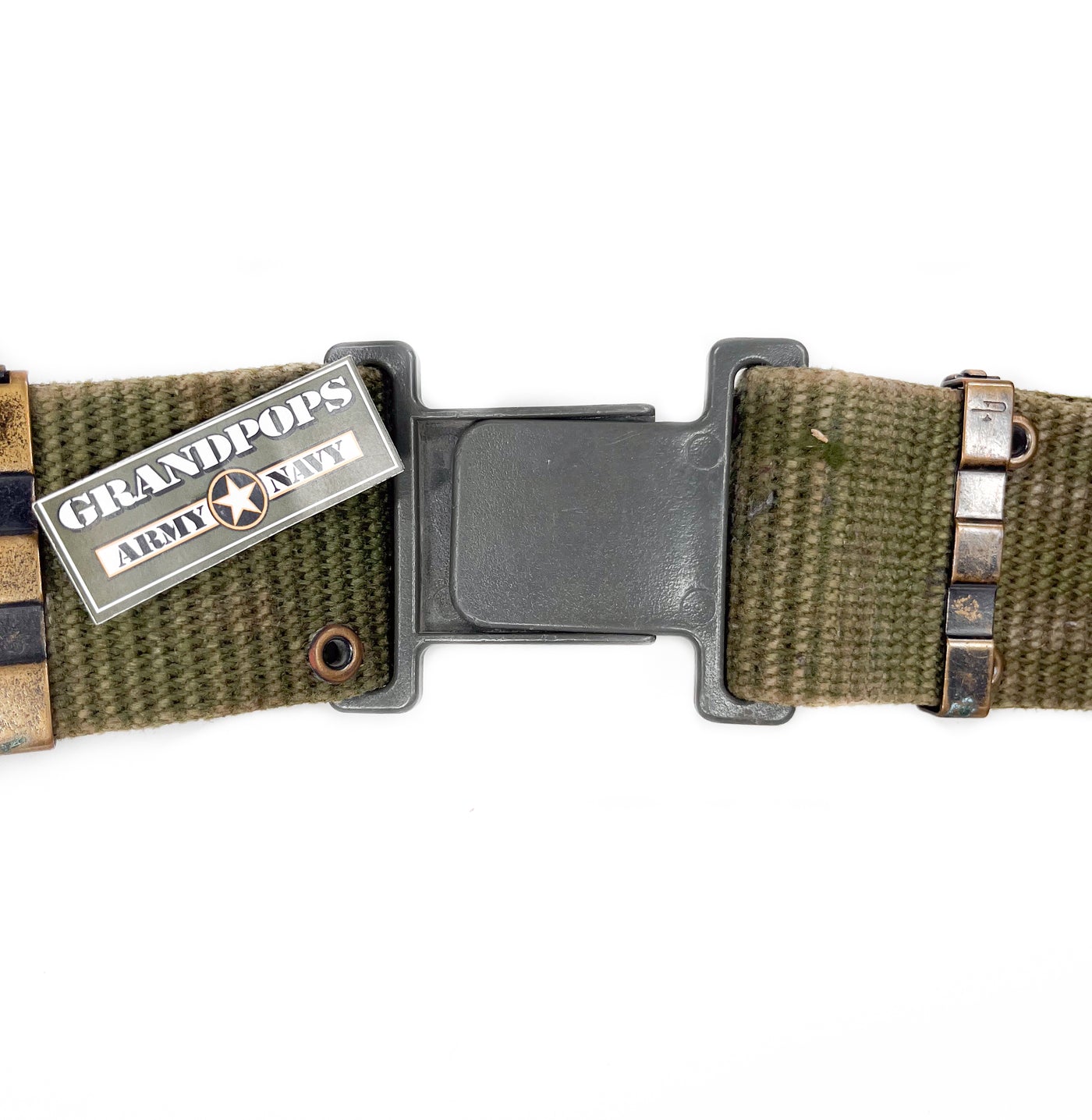 U.S. Military O.D. Green Pistol Belt w/ LC-2 Plastic Slide Buckle