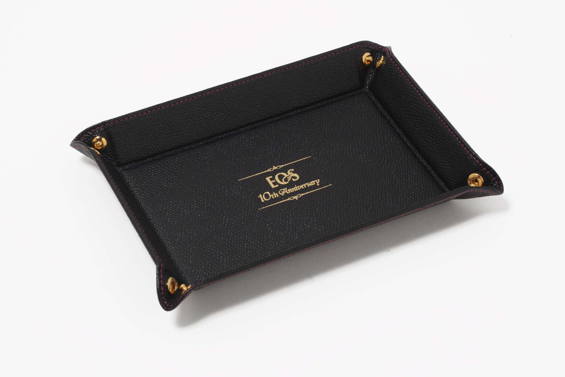 本革ウォッチトレー＜L＞｜高級レザー使用の名入れ可能な記念品