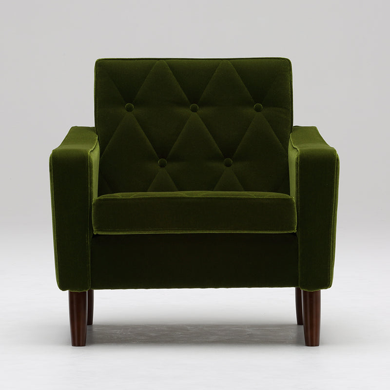 カリモク60【正規販売店】 ロビーチェア 1シーター モケットグリーン