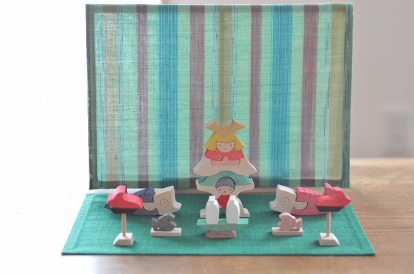 在庫あり】五月人形 遊プラン・小黒三郎 鯉武者と金太 木のおもちゃ