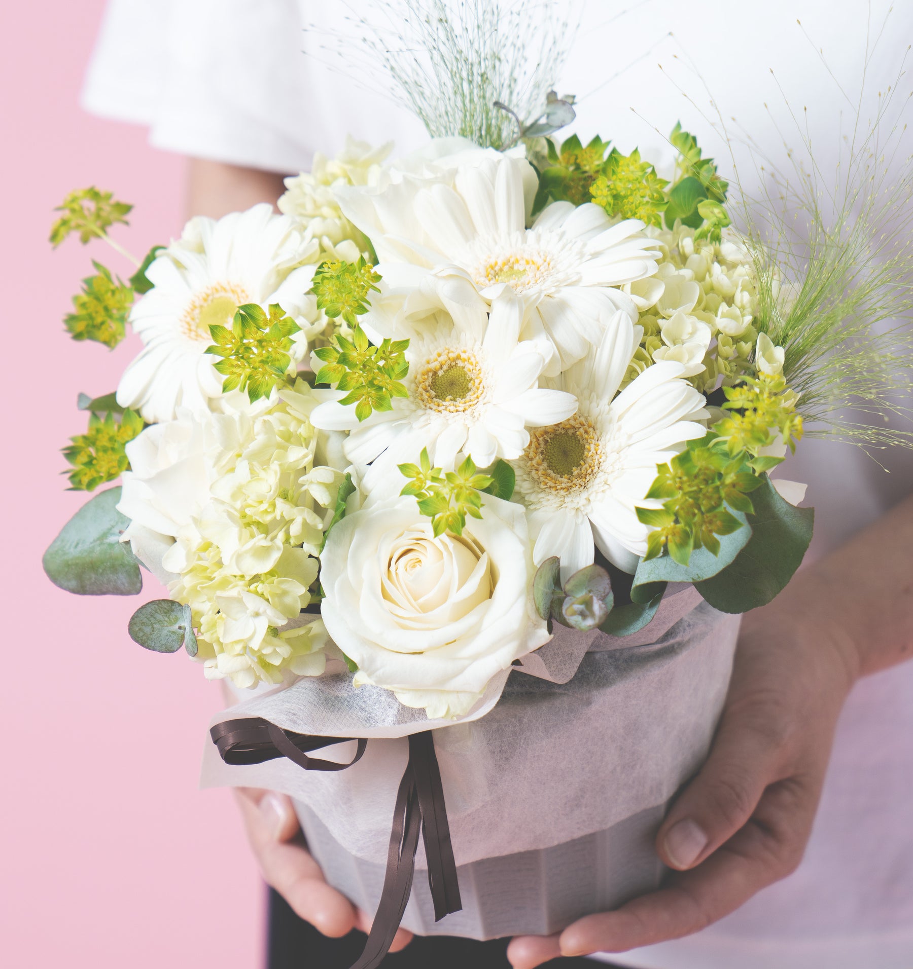 アレンジメント size:L ナチュラルグリーン｜花次郎のフラワーギフト