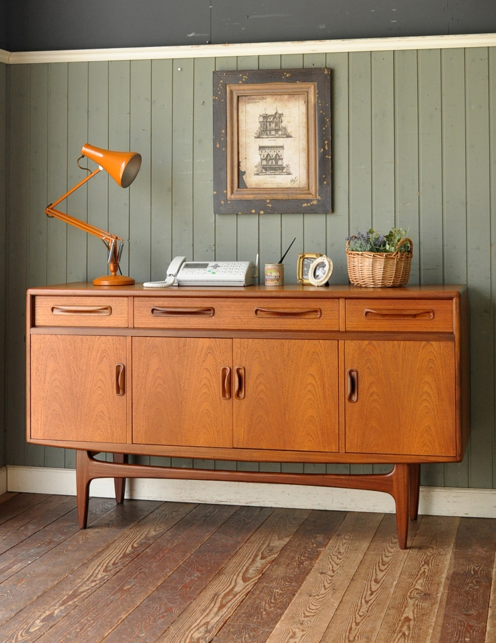 北欧デザインG-PLANのヴィンテージ家具、フレスコシリーズのサイド