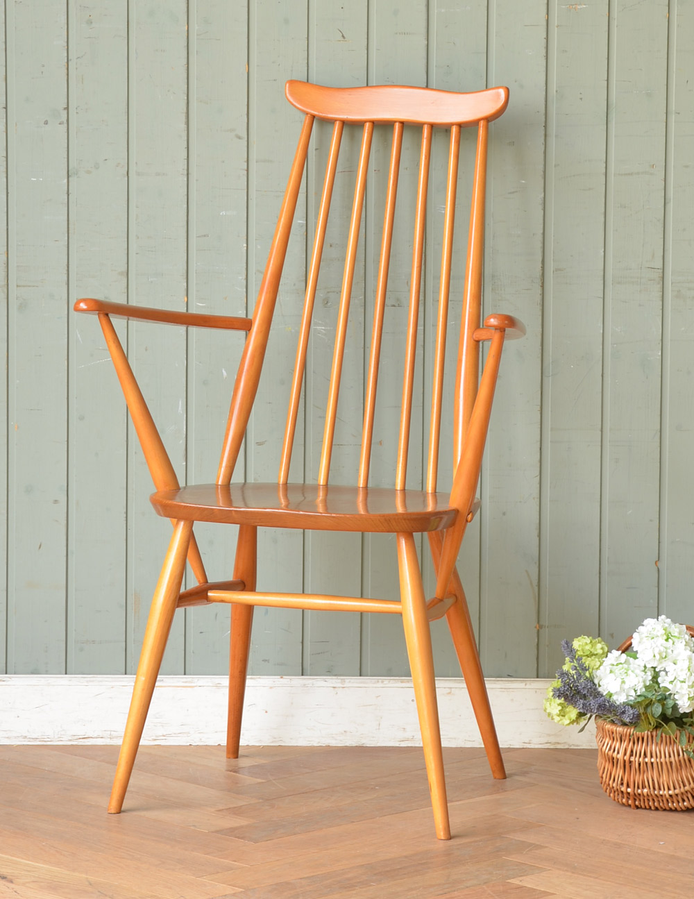 1960's ブルーラベル付き】 アーコール ゴールドスミスアームチェア