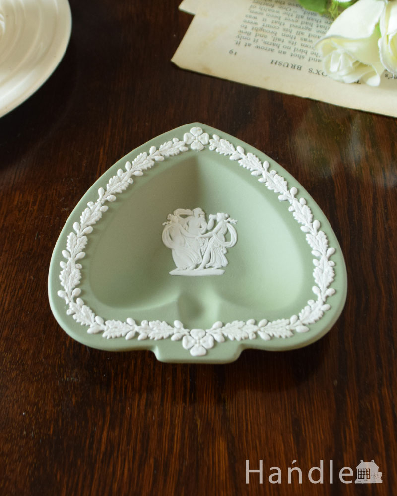 USED】ウェッジウッド ジャスパー グリーン ボウルUSED】ウェッジ