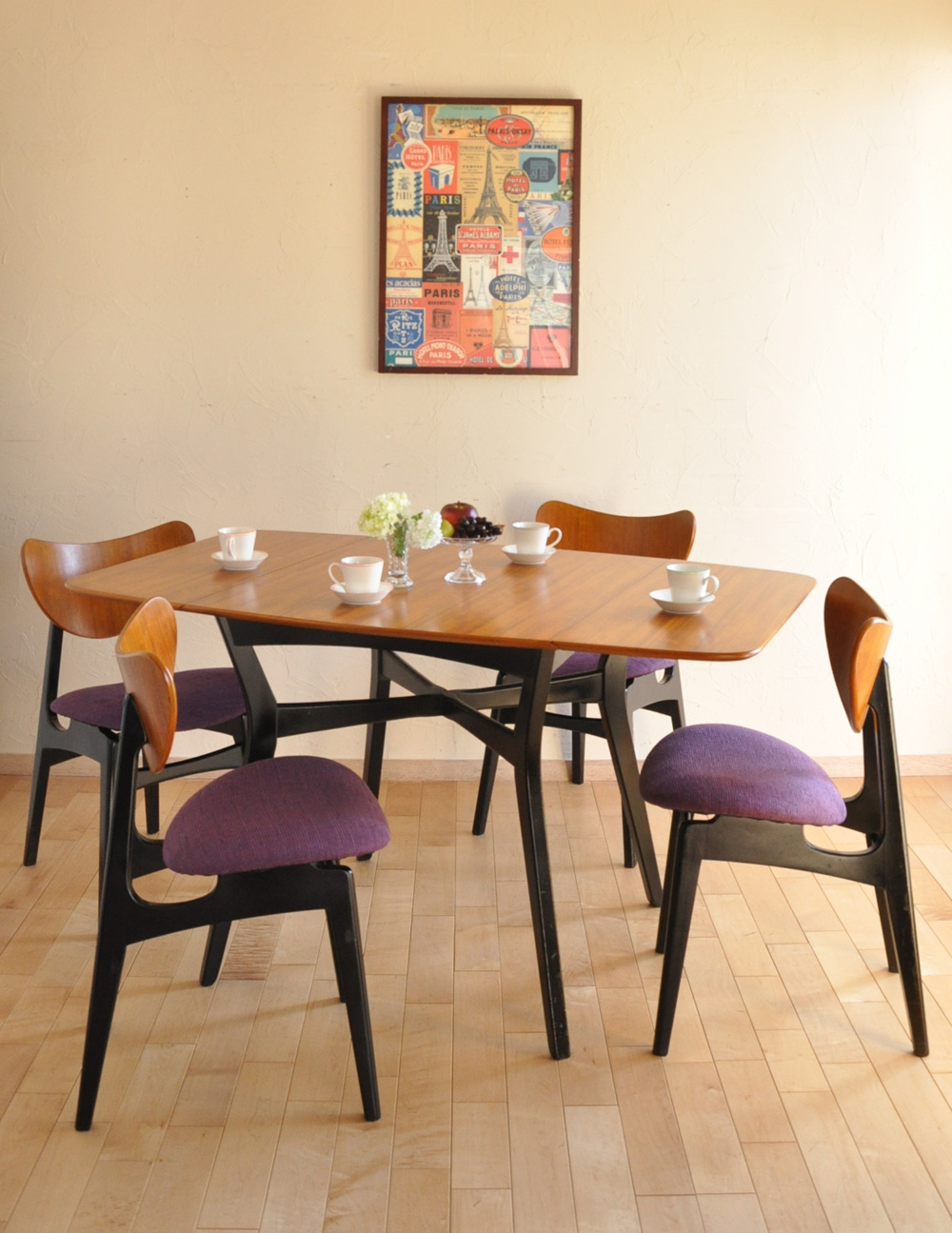 北欧ヴィンテージ家具、G-planのバタフライテーブル（伸張式ダイニング