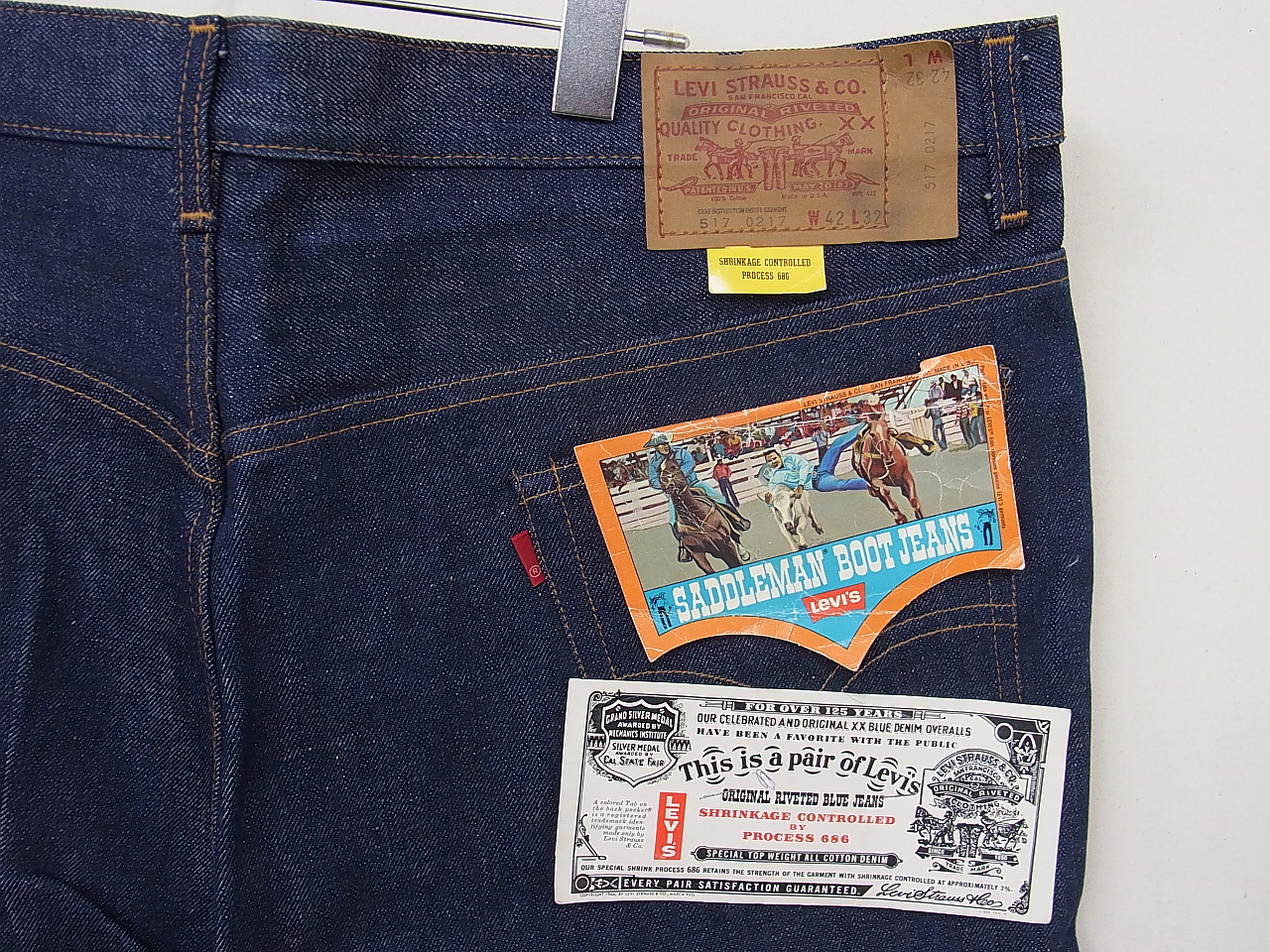 第22回（動画有）リーバイス 517 66前期モデル デッドストック 1976年4