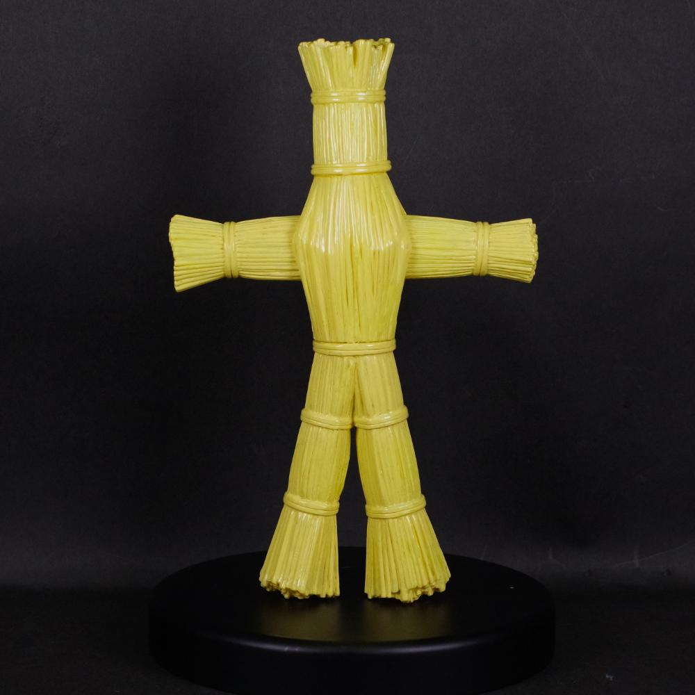 3月17日(日)より販売開始】【アイモ堂】藁人形ソフビ(蛍光イエロー)が