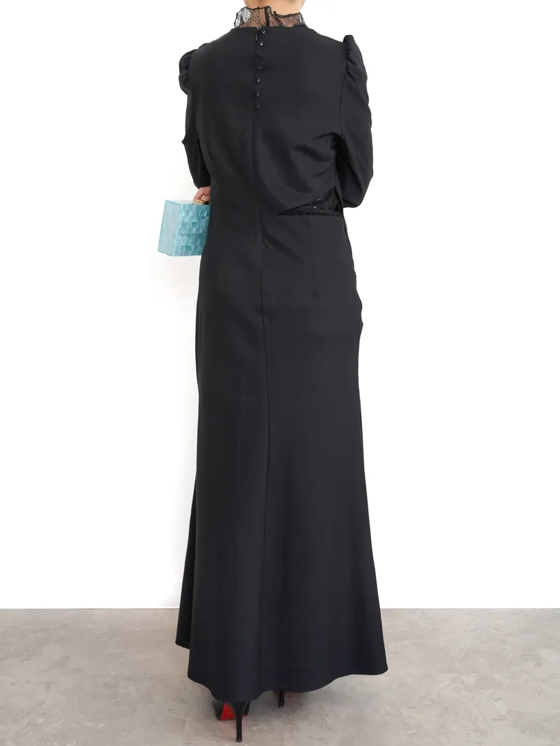 Ameri VINTAGE（アメリ ヴィンテージ）HOLE SPANGLE LACE DRESS