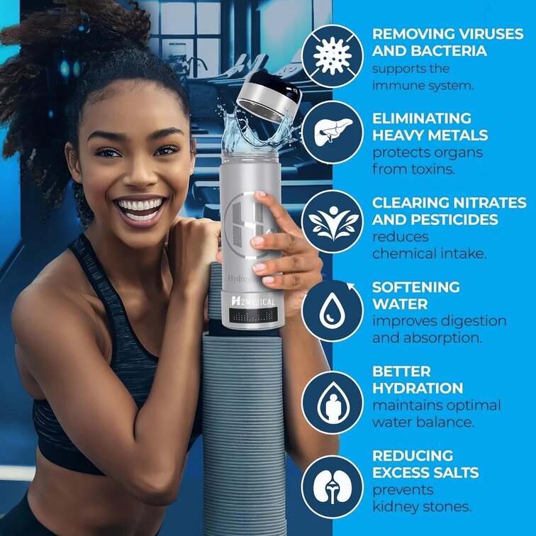Hydrogen water bottle H2MEDICAL PRO