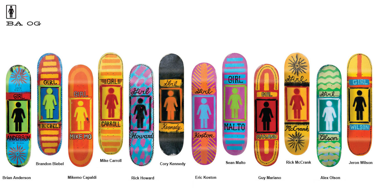 ガールデッキgirl skateboards 90s スケボースケートボード