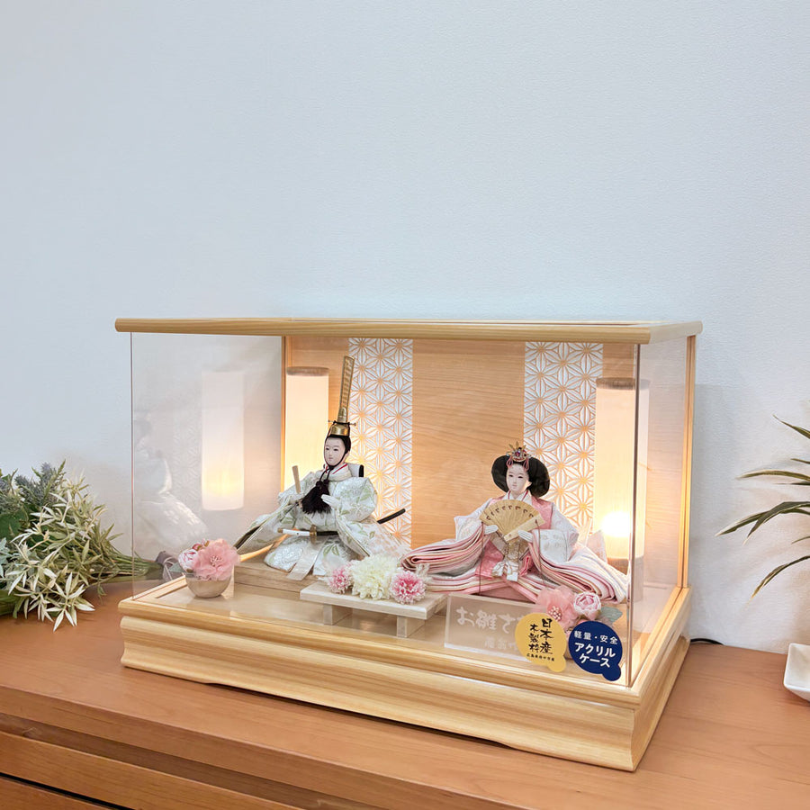 アクリルケース飾り｜かざはな雛｜固定式雛人形 ｜お買い求めやすい雛