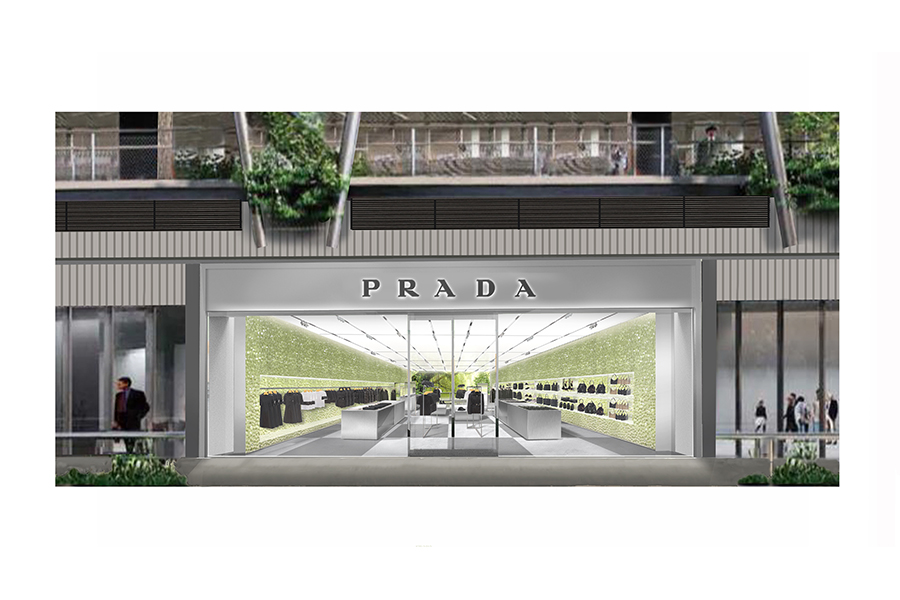 PRADA 店舗外観 アートフレーム Prada Poster Print | URBAN ROAD