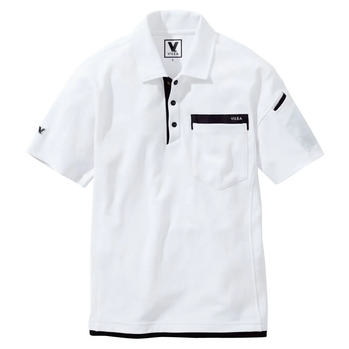 505半袖ポロシャツ - HOOH VILEA 作業着と電動ファン付き快適ウェアの