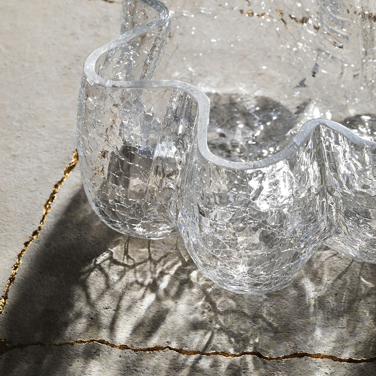 KOSTA BODA コスタボダ CRACKLE フラワーベース ( S / クリア )｜北欧雑貨