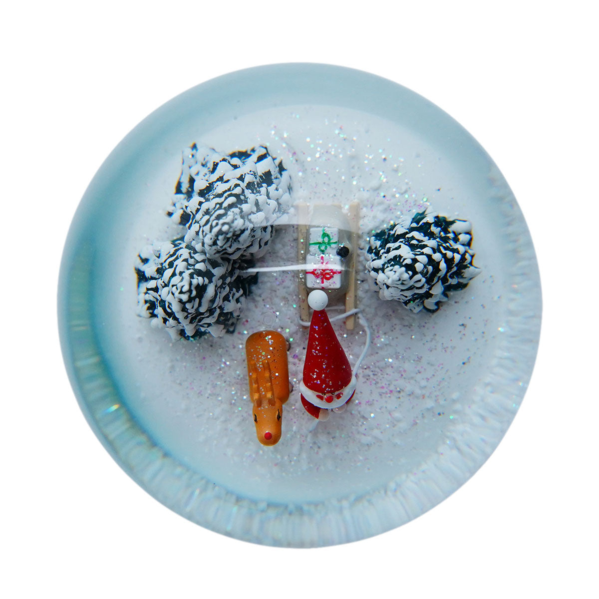 ノルディカ ニッセ サンタ クリスマス スノードーム（ そりをひいた