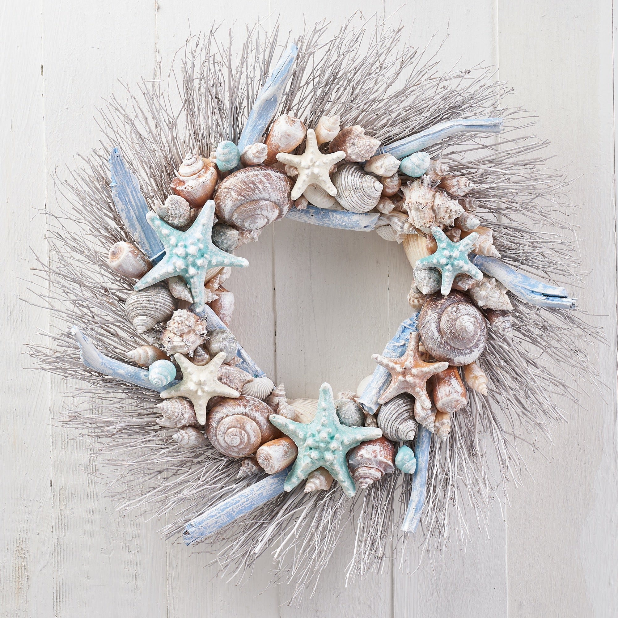 22 Inch Seashell Wreath Arrangement | Holiday Tree – Holiday Tree